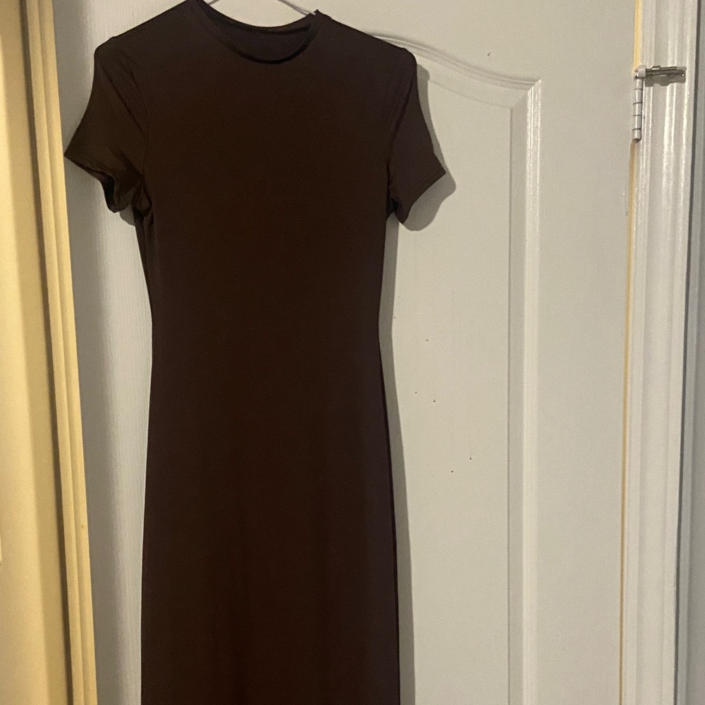 Elegant Brown Women's Dress